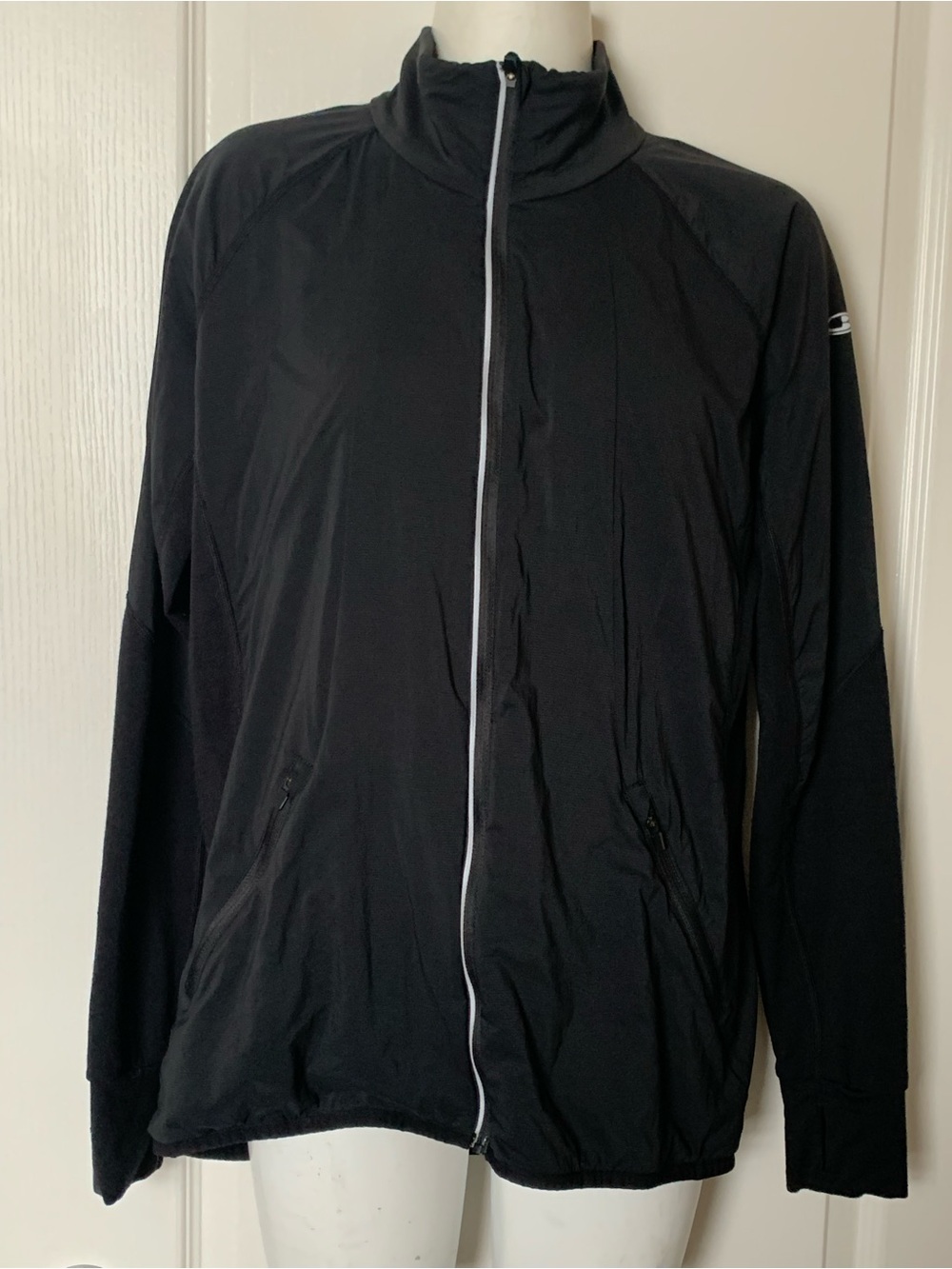 Womens Icebreaker Black Full-Zip Jacket - Lightweight Performance